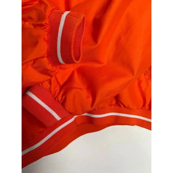NFL Mens Pullover Long Sleeve V Neck Super Bowl Athletic Light Jacket Orange XL - Picture 8 of 9